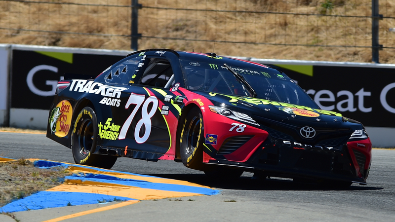 The race winner, Martin Truex Jr.